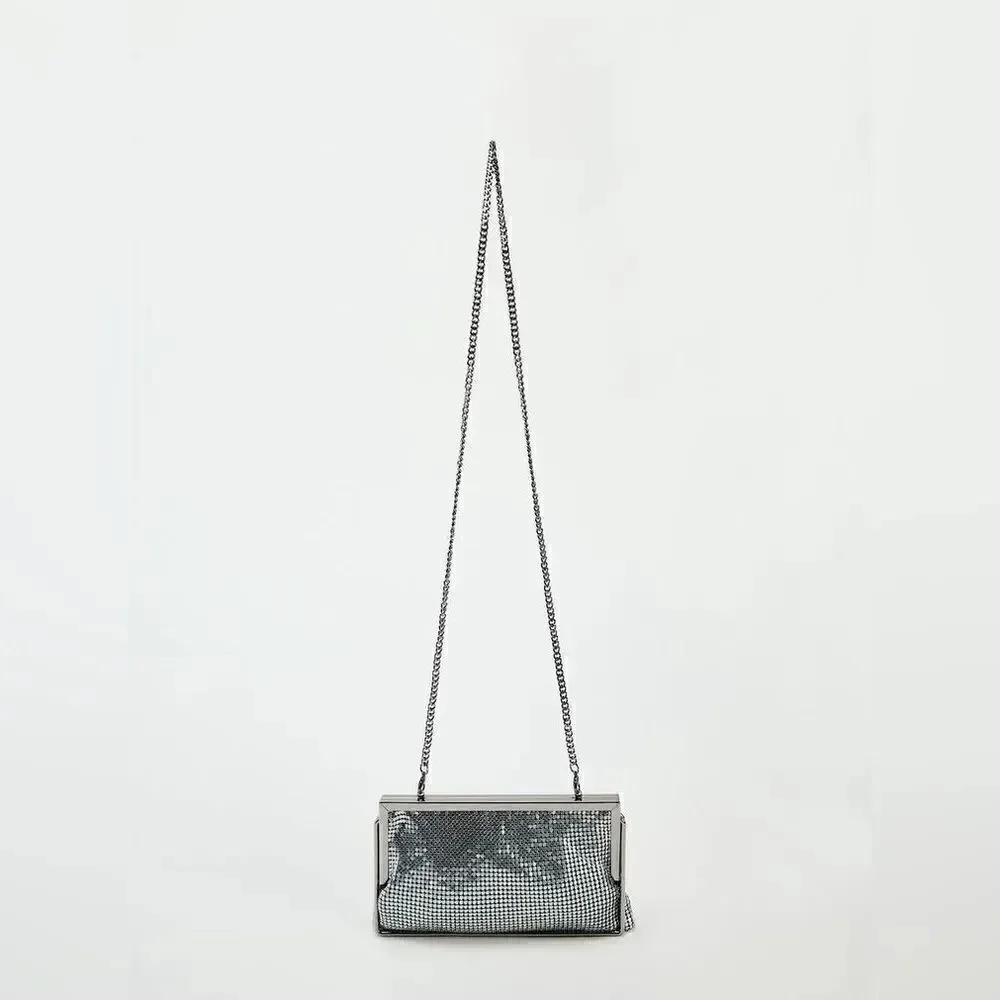 ZARA METAL MESH CROSSBODY BAG - Picture 4 of 6